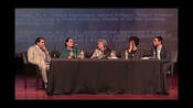 A group of people sitting at a table.